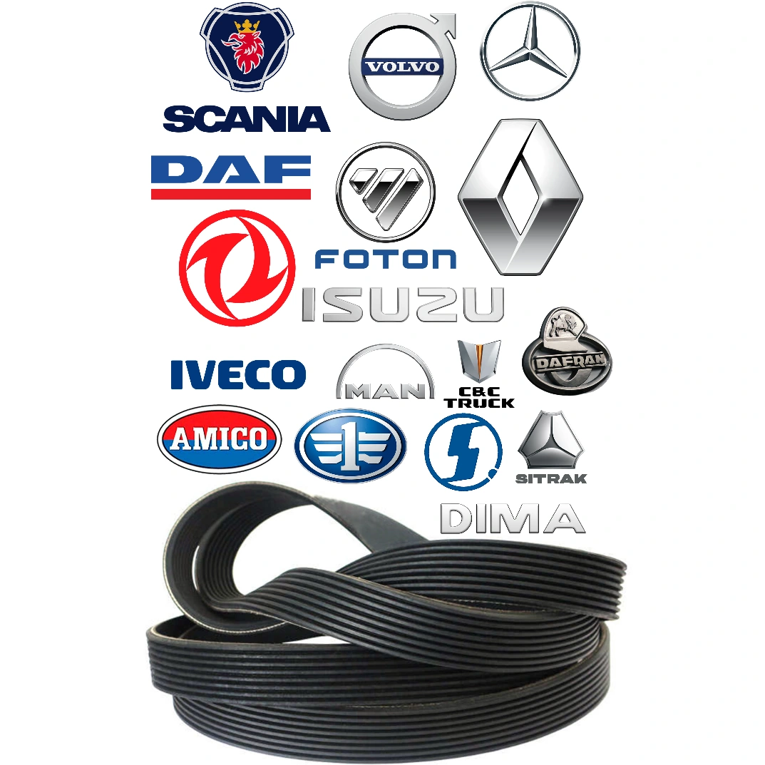 تسمه دینام شیاری ماشین سنگین ولوو FH/F12/N12//N10 VOLVO