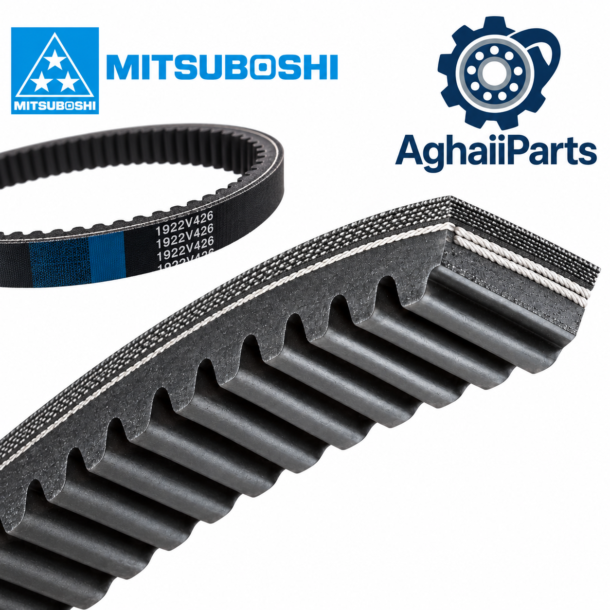تسمه دور متغیر صنعتی 30x10x813 _ 1922V313    میتسوبوشی MBL عرض بالای تسمه 30 میلی متر ضخامت 10 میلی متر طول بیرونی 813 میلی متر